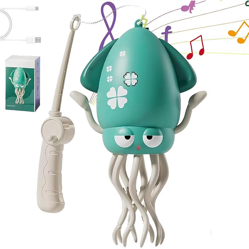 Electric Dancing Octopus Toy Automatic Swing Crawling Dancing Automatic Obstacle Avoidance Octopus Sensor Toy with LED Music Kid